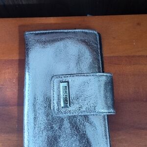 Kenneth Cole Reaction Metallic Silver Wallet